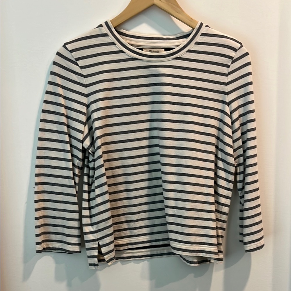 Madewell Boxy Striped Top Blouse